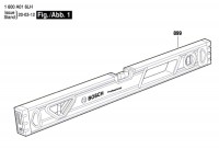 Bosch 1 600 A01 6LJ --- Spirit Level Spare Parts